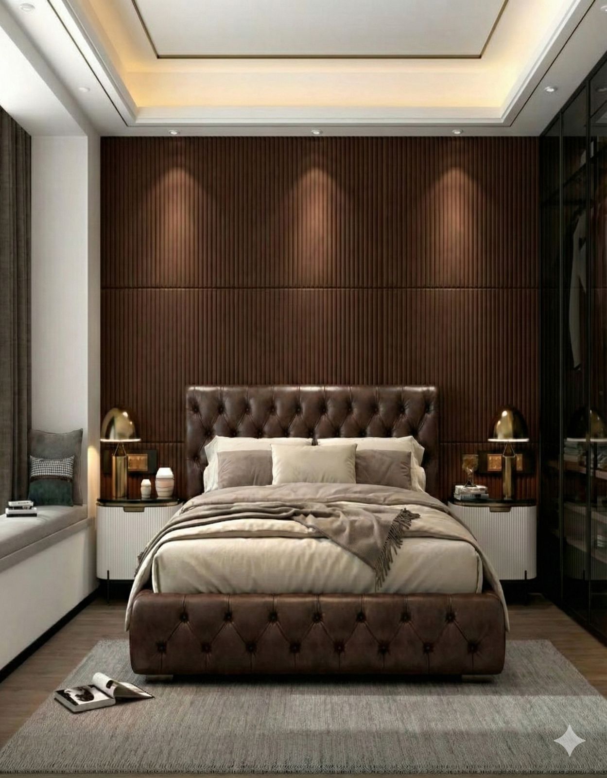 ტყავის თვითწებვადი ყავისფერი  შპალერი, (PG) 106-62 (69სმx300სმ)